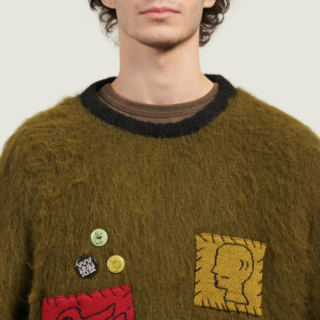 BRAINDEAD FUTURE VISION BOXY KNIT SWEATER