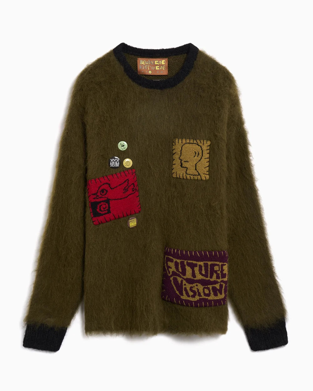 BRAINDEAD FUTURE VISION BOXY KNIT SWEATER