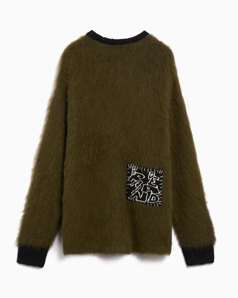 BRAINDEAD FUTURE VISION BOXY KNIT SWEATER