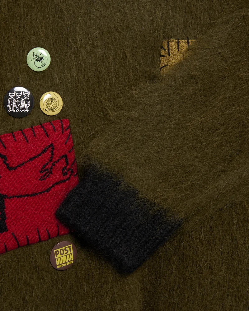 BRAINDEAD FUTURE VISION BOXY KNIT SWEATER